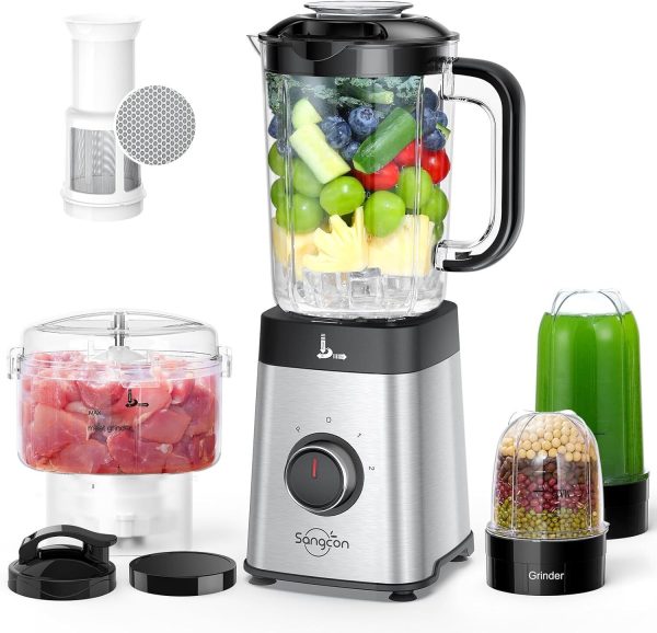 Blenders Food Processor Combo for Kitchen 5 in 1 Blender Shakes and Smoothies