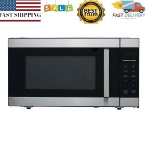 1.6 Cu Ft Countertop Sensor Microwave Oven 1100W Stainless Steel LED Display US