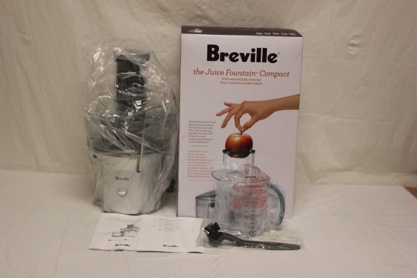 Breville BJE200XL Juice Fountain Compact Electric Juicer – Silver C4