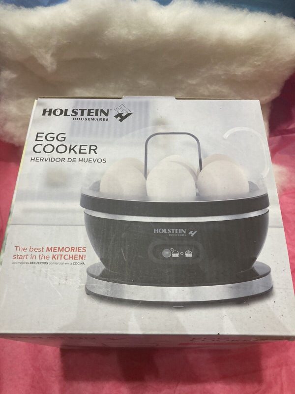 New Holstein Housewares 7-Egg Cooker Automatic Stop Boils Up to 7 Eggs Keto