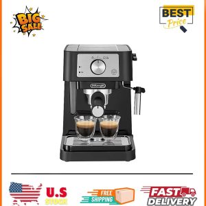 [HOT SALE] De’Longhi Stilosa EC260BK Coffee Machine With Milk Frother – Black