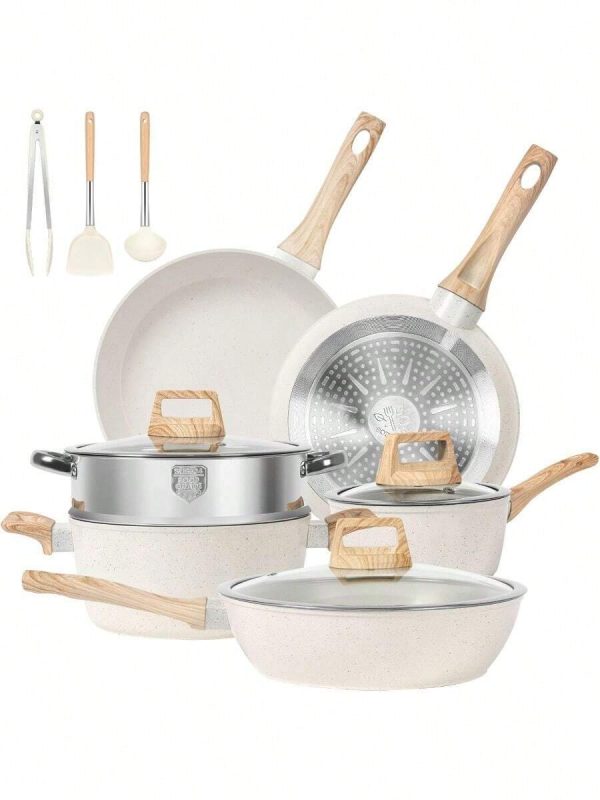 12 Piece Cookware Set Nonstick Kitchen Cookware Set Nonstick Induction Cookware