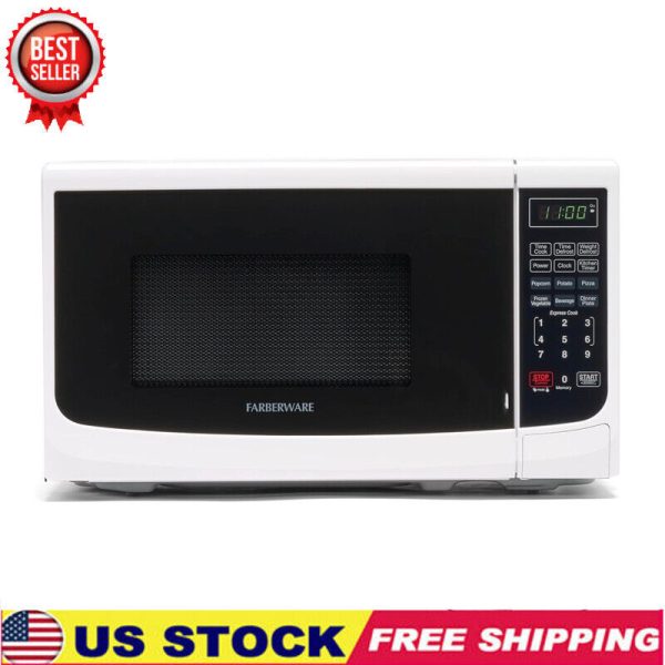 Countertop Microwave 700 Watts Microwave Oven With LED Lighting Child Lock