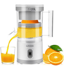 Electric Citrus Juicer, Rechargeable Juicer Machine With Cable Easy To Clean NIB