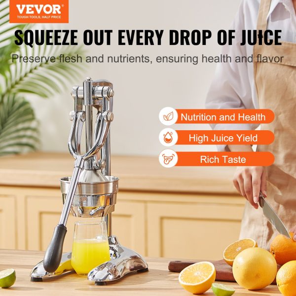 VEVOR Citrus Juice Press, Hand Press Orange Juicer Press, Commercial Grade Manua