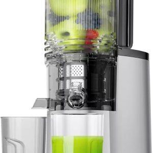 Cold Press Juicer, 5.4″ Wide Feed Chute Juice Extractor Machine with 400W