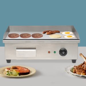 22 Inch Commercial Electric Countertop Griddle Flat Grill Hot Plate BBQ Grill