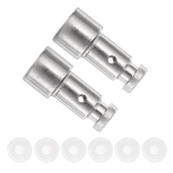 2 Pcs Pressure Cooker Float Valve with 6 Pcs Sealer Gasket Cap for 5/6QT, Silver