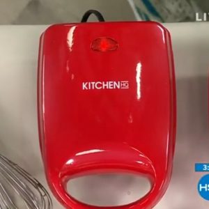 Kitchen HQ Egg Bite and Sandwich Maker – Red – New in Box