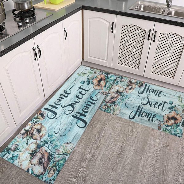 Comfort Kitchen Mat with Foam Backing, Set and/or Single Options