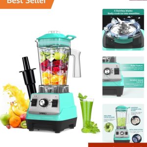 Blender 1800W, Professional High Speed Countertop Blender with Durable Stainl…