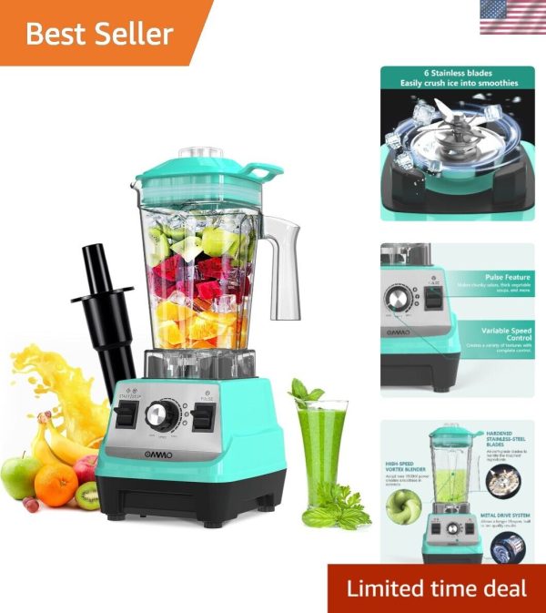 Blender 1800W, Professional High Speed Countertop Blender with Durable Stainl…