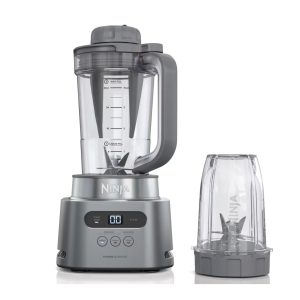 SALE Ninja TWISTi SS150 34oz 1100W Countertop Blender – Cloud Silver