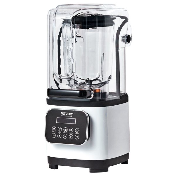 Commercial Countertop Blenders 68oz Glass Jar Blender Combo 9 Speed&5 Functions