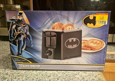 NEW! DC Comics Batman Toaster 2 Slice Bat Logo Imprint on Toast Superhero