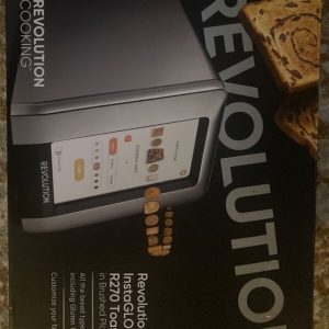 Revolution InstaGLO R270 brushed platinum. 2 slice high speed smart toaster