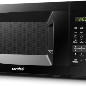 ECO Mode a… Comfee EM720CPL-PMB Countertop Microwave Oven with Sound On/Off