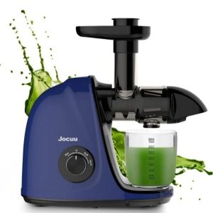 Jocuu Slow Masticating Juicer With 2 Modes, 90% Juice Yield BLUE