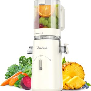 Cold Press Juicer, Updated Masticating Juicer Machines with 5″ Feeding Chute Fit