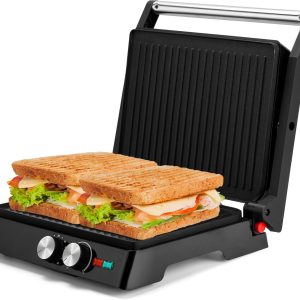 Panini Grill Press,Sandwich Maker Press,Contact Grill, 1400W Non-Stick Grill, 60