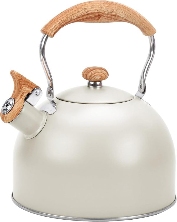 Tea Kettle for Stove Top, 85OZ/2.6QT Whistling Tea Kettles for Boiling Water Mil