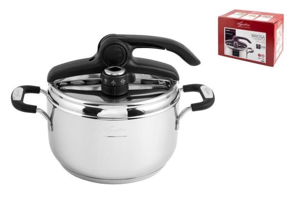 Lagostina Briosa Easyup Stainless Steel Pressure Cooker 5 Liters