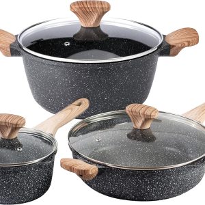 Non-Stick Cast Aluminum Cookware Set – Durable Kitchen Cookware for Everyday Coo