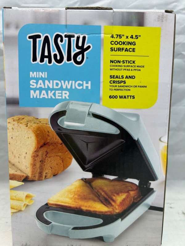 Tasty Mini Sandwich Maker, Makes Sandwiches, Paninis, Grilled Cheese, Dessert…