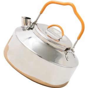 Whistling Teapot Camping Outdoor Coffee Stainless Steel Boiling Kettle