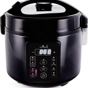 Kumo Yumcarb Rice Cooker with Ceramic Bowl and Advanced Fuzzy Logic, (5.5 Cups,