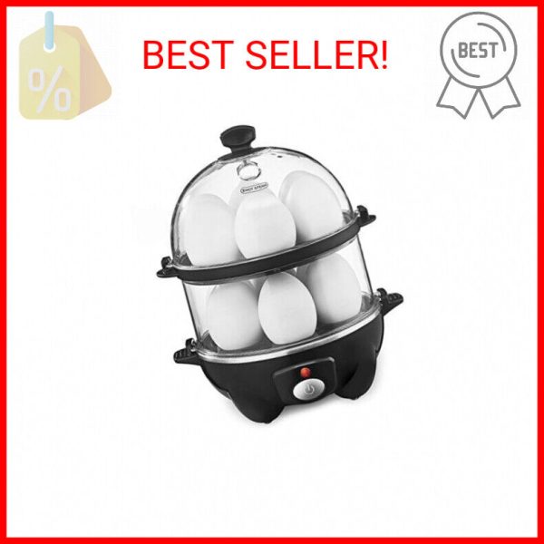 BELLA Double Tier Egg Cooker, Boiler, Rapid Maker & Poacher, Meal Prep for Week,