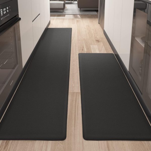 Comfort 2-Piece Cushioned Kitchen Floor Mat Set – Waterproof & Stain Resistant