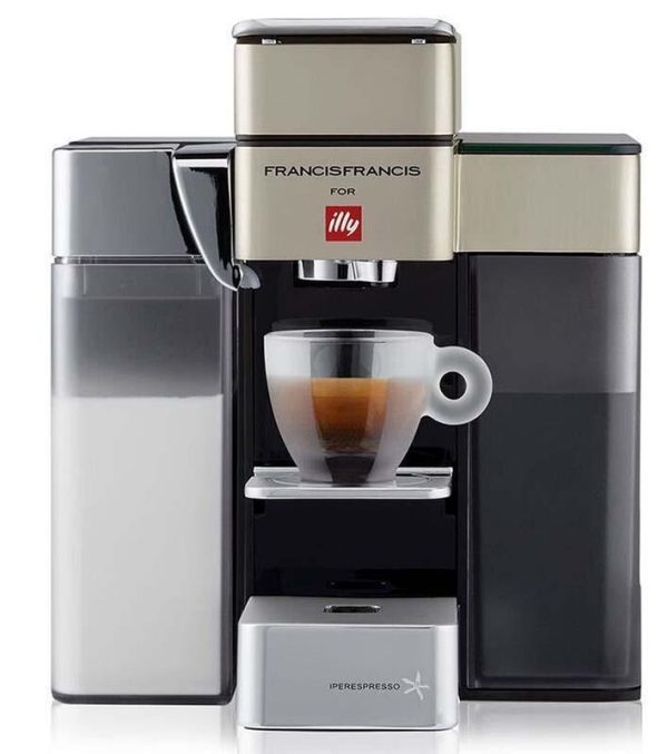 Francis Francis for Illy Y5 Milk Espresso and Coffee Machine,White