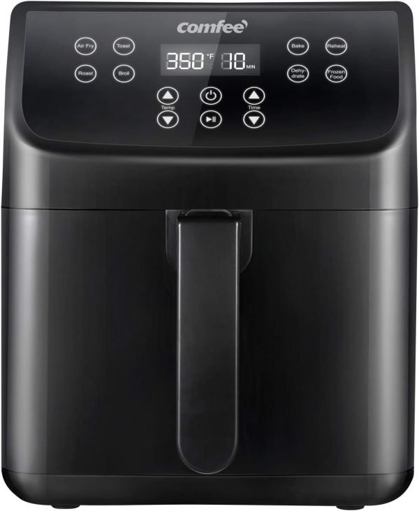 5.8Qt Digital Air Fryer, Toaster Oven & Oilless Cooker, 1700W with 8 Preset Func