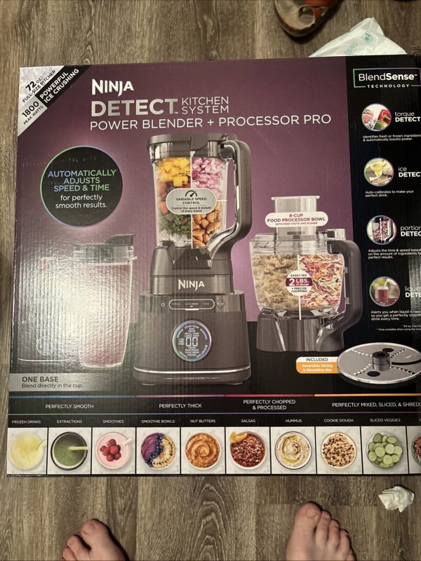 Ninja – Detect Kitchen System Power Blender + Food Processor Pro with 24-oz. …