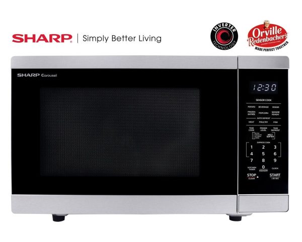 Sharp 1.4 cu. ft. 1100W Countertop Microwave Oven with Inverter Technology