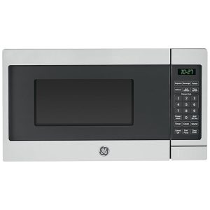 GE Countertop Microwave Oven, 700-watt Compact 0.7 Cu Ft, Stainless Steel