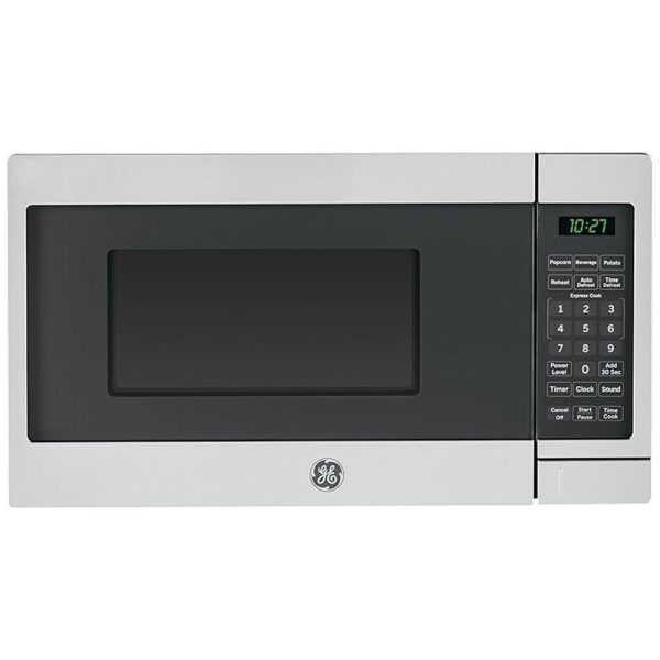 GE Countertop Microwave Oven, 700-watt Compact 0.7 Cu Ft, Stainless Steel