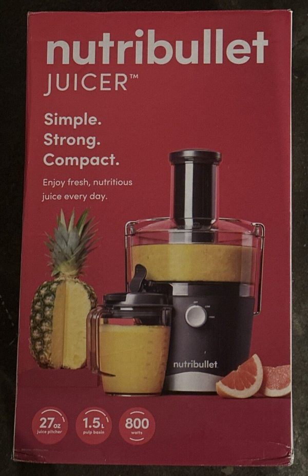 Nutribullet Juicer 800W 27oz Juice Pitcher 2-Speed Electric Juicer NBJ50100