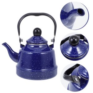 Stove Top Tea Kettles Blue for Enamel Oatmeal Office