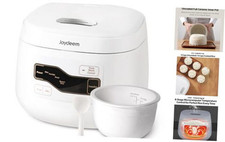 Ceramic Rice Cooker FD20S-W, 3 Cups Uncooked Rice Cookers with Pure Ceramic