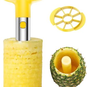 Stainless Steel Pineapple Corer & Slicer – Easy Kitchen Tool Peeler