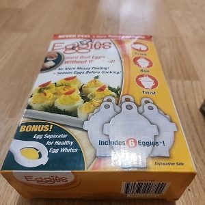 EGGIES HARD BOILED EGG COOKER AS SEEN ON TV FREE SHIPPING OPEN BOX !!!!!!!!!!