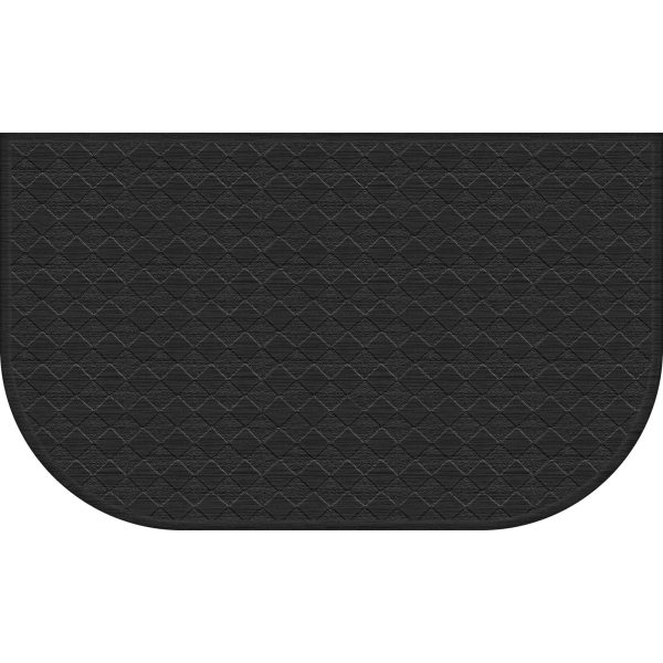 Mainstays Comfort Mate D Kitchen Mat; Black, 1.5′ x 2.5′