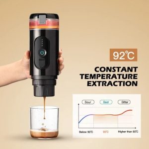 Wireless Heating Portable Coffee Machine for Car Home,DC12V Expresso Maker