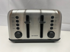 4 Slice Stainless Steel  Toaster with Bagel & Defrost Functions