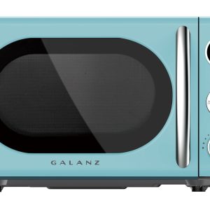 0.7 Cu Ft Retro Countertop Microwave Oven, 700 Watts, Blue, New