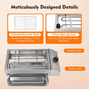 Commercial Electric Grill U-shaped Heating Tube Flat Top Grill Hot Plate Grills