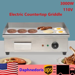 Commercial Electric Countertop Griddle Grill BBQ Flat Plate Top Restaurant SALE