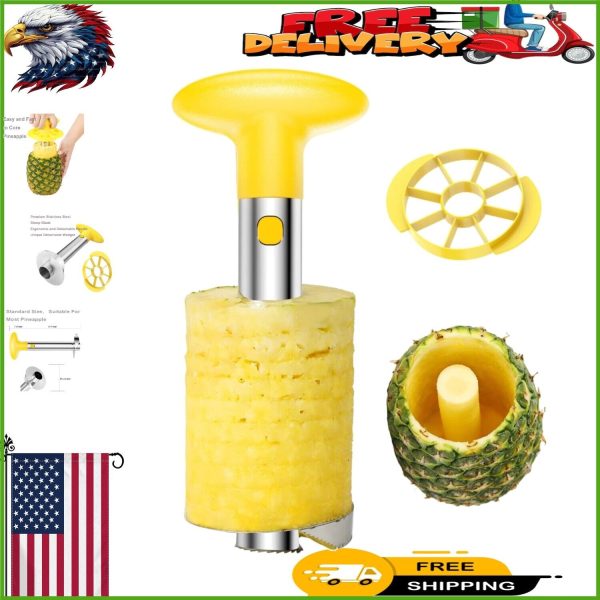 Stainless Steel Pineapple Peeler, Corer & Slicer – Quick & Easy Kitchen Tool